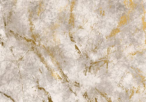decomonkey Fototapete Abstrakt 350x256 cm XXL Design Tapete Fototapeten Vlies Tapeten Wandtapete Moderne Wand Schlafzimmer Wohnzimmer Marmor Effekt Design Steinwand Optik Grau