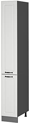 Vicco Armadio da farmacia R-Line, Bianco rustico, 30 cm, per la libera combinazione all'interno di sistemi cucina modulari
