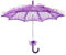 Natudeco Braut Spitze Baumwolle Regenschirm Hochzeit Party Tanz Foto Requisiten Klassische Dekoration Cosplay Bühne Oper Truppe Team Festival Feier(Violett)