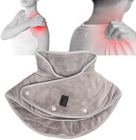 Coussin Chauffant pour épaules et Cou, 3 Niveaux de Temporisation de la Température Relaxante, Couverture Chauffante pour le Dos, Couverture électrique, Coussin Chauffant électrique Portable pour le D