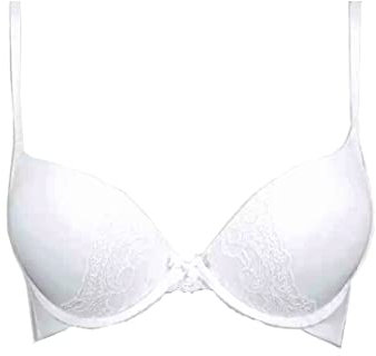 2 Sizes Bigger Boost Bra Super maximise Push Up Thick Padded Bombshell VS add 2 Cups Assets Full Effect (as8, Cup_Band, d, 38, White)