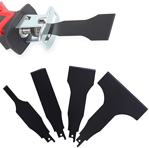 Reciprocating Saw Scraper Blade, Sawzall Scraper Blade Attachment for Cleaning Removal Tile Grout Glue