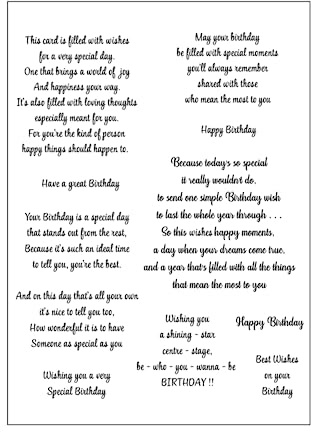 arriettycraft Birthday Sentiment Clear Stamps for Card Making and Journaling,Verse Silicone Stamps Happy Birthday Saying Rubber Stamp for Crafting Scrapbooking