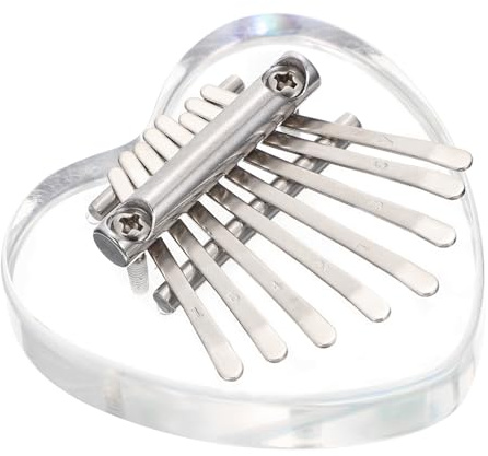 ibasenice Acryl Kalimba Mini Daumenklavier Musikspielzeug Tragbar Fingerpiano Für Spielen Hand Gelegen