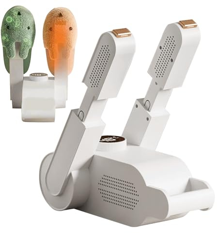 Elektrischer Schuhtrockner, 200W Schuhtrockner, tragbare Schuhwärmer, leise Wärmeableitung Schuhwärmer, Teleskop-Socken-Trockengestell, Verstellbar für Turnschuhe