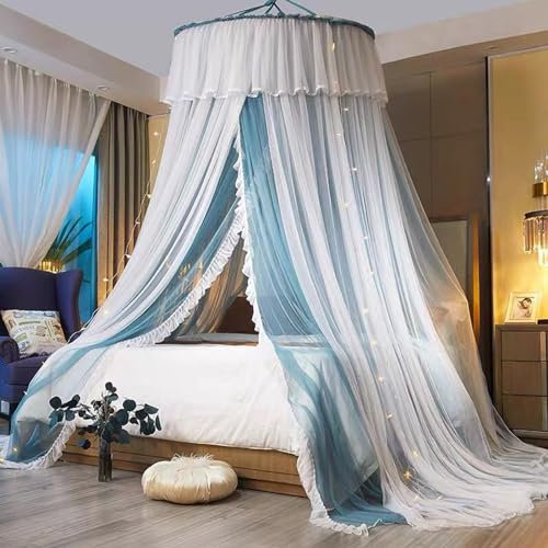 Koomuao Moskitonetz Bett, Großes Moskitonetz Reise Betthimmel Mückennetz Insektenschutz für Doppelbett/Einzelbett Kinderbett Einfache Anbringung Moskitonetz Bett für Reisen oder Dekoration (Grün)