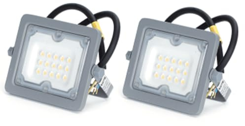 proyector led 10w 900lm 4000k ip65, 2 unidades - ideal para iluminación exterior y decoración de espacios.