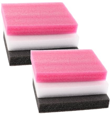 NUOBESTY 6 Piezas de Tapete de Fieltro de Lana para Hacer Uno Mismo, Cojín de Alfiletero de Algodón Perlado, Protege Agujas y Fácil de Almacenar para Manualidades DIY