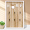 BAIFULAI SchlüSselhaken, Holz Schlüsselbrett mit Ablage 6 Haken SchlüSselbrett Home Schlüsselhalter Dekoration Wohnzimmer Schreibtisch SchlüSselkäSten Holzhaken für Eingang, Schlafzimmer, Wohnzimmer