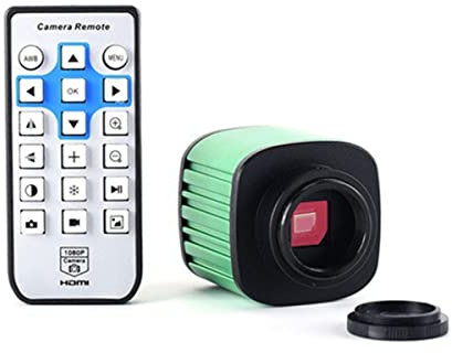Lab Microscope Accessories 16MP Full HD 1080p HDMI USB Industrial Digital Electronic Microscope Camera Zoom 150x C-Mount Zoom Lens(Camera Green)