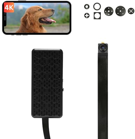 XXAXX 4K Ultra HD WiFi Kamera, Videokamera mit Bewegungserkennung, App-Steuerung, Cloud und SD Speicher, 800mAh Akku, nur Video