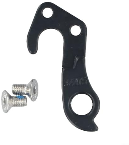 Entgoinggo Bicycle Rear Derailleur Efficient Bike Rear Derailleur Mech Hanger 322175 with Bolts Tail Hook Steel Construction