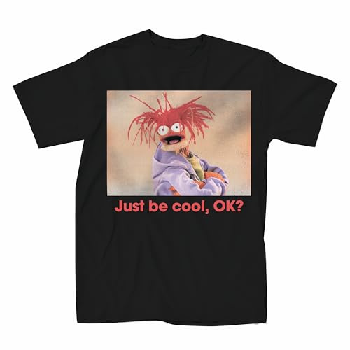 The Muppet Show Pepe Prawn Be Cool Adult T-Shirt, Black, Large