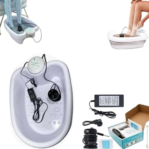 Tragbare Ionische Fußbad-Detox-Maschine Mit Super-Duty-Ionen-Array Für Zuhause Und Reisen, Hydrogen Balance Ion Detox Fußbad-Maschine, Zur Verbesserung Des Schlafes Und Zur Wiedererlangung,Weiß