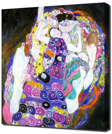 Klimt The Virgin - Leinwandbild - Leinwanddruck auf Holzrahmen - Perfektes Bild für Wanddekoration
