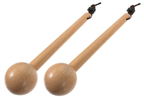 BCOATH 2Pcs Wooden Baseball Glove Mallet Softball Glove Shaping Hammer with Extended Handle for Easy Grip and Break Smooth Finish