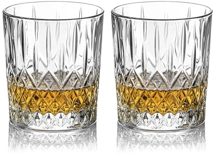 DIAMANTE Montreux Crystal Lot de 2 verres à whisky en cristal sans plomb