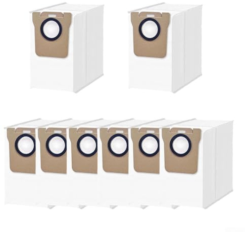 BildeeMait Bolsa de polvo de repuesto para Xiaomi Robot Vacuum H40 OV51, 3.5L para recambios de estación de vaciado automático con capa de filtro Meltblown Soporte de tela no tejida