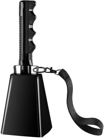 Hipzeepo 9 Kuhglocke Metall Kuhglocke mit für Sport, Fußballspiele Musikinstrument