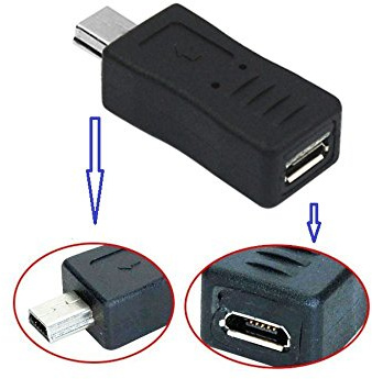 REY Adapter Mini USB männlich auf Micro USB weiblich, konverter USB