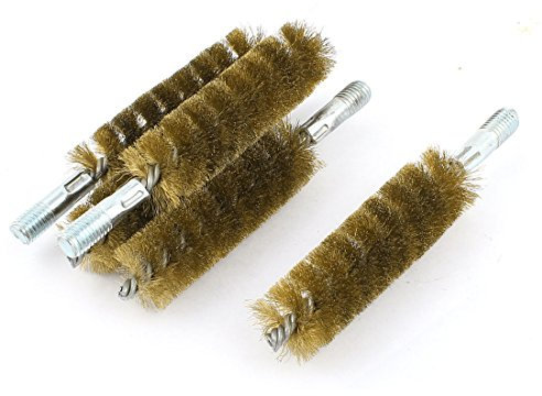 Aexit 5stk.15cm Körner & Locheisen Länge 30mm Dmr. Edelstahl Rohrbürste Splintentreiber Zylinderbürste Reinigungsbürste