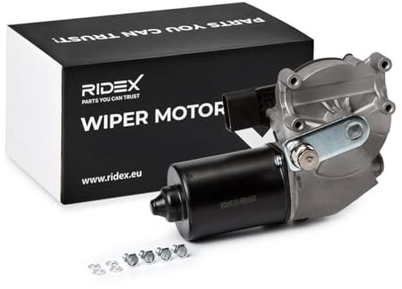 RIDEX 295W0173 Wischermotor Scheibenwischermotor Vorne 12V 4-Polig Kompatibel mit BMW 5 Limousine E60 61617114460 61617131164 61617176377