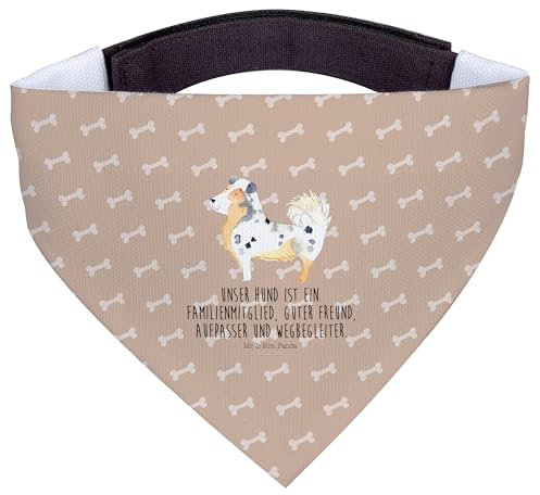 Mr. & Mrs. Panda Hundehalstuch S Hund Australien Shepherd - Geschenk, Familienhund, Kleine Hunde, Halstuch, Tuch, Familie, Sprüche, Spruch