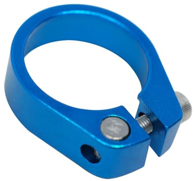 Laxzo ® Fahrrad-Sattelstützenklemme aus Aluminiumlegierung, Schnellspanner, 34,9 mm, für Mountainbike, Rennrad, Fixie, Gangrad, Klapprad, DH, MTB, BMX, Blau