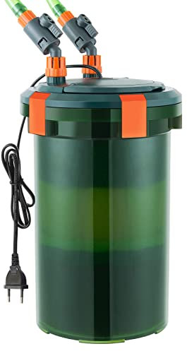 FEDOUR 1500L/H Aquarium Außenfilter, 15W Einstellbarer Aquarium Kanisterfilter, Aquarien Außenfilter mit Filtermaterial für 75-500L Aquarium (1500L/H)