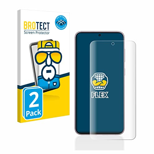 BROTECT Schutzfolie für Samsung Galaxy S23 | 2 Stück Transparenter Displayschutz Made in Germany Klare Full-Screen Folie Full-Cover 3D Curved Montage Kit