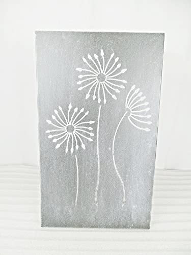 Wanddekoration, Wandbild Pusteblume pulverbeschichtet 30 x 50 cm
