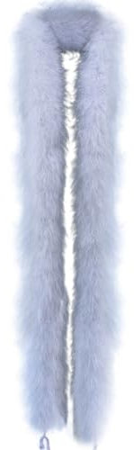 Federboa für Damen,Asudaro Boa-Feder 2 Meter natürliche Türkei Federn Boa Tanzen flauschige Plüsch Schal DIY Feder Boa Handwerk Crafting Party Dress Up Plumes Kostüm Zubehör grau