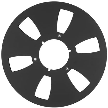 Carrete de Cinta Vacío, Carrete Vacío de Cinta de Sonido de Carrete Abierto Universal de 1/4 10,5 Pulgadas, Diseño de 6 Orificios, Reemplazo de Carretes de Cinta de Carrete a