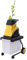 Trituratore elettrico da giardino, 2500 W, con motore in rame, trituratore elettrico con 2 lame a doppio bordo, trituratore per legno, con sacchetto di raccolta da 45 l