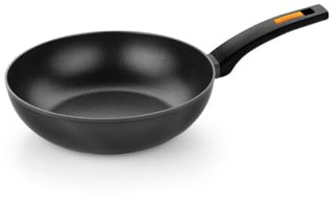 Monix Fuego | Sartén honda 28 cm, aluminio forjado, antiadherente, apta para todo tipo de cocinas incluida inducción