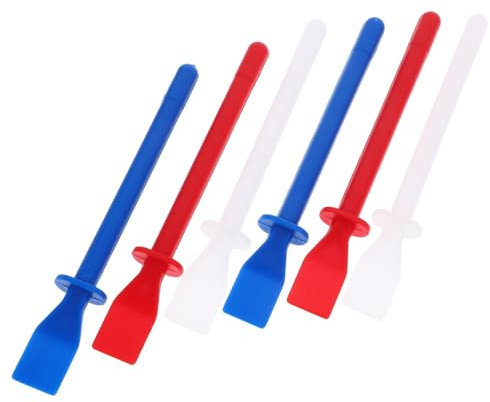 AUTSUPPL 6pcs Flexible Leather Glue Spreader Tools for Crafting Handmade DIY Handheld Smear Glue Stick Set for Woodworking and Leather Multi-Color Smearers for Precision Adhesive Application