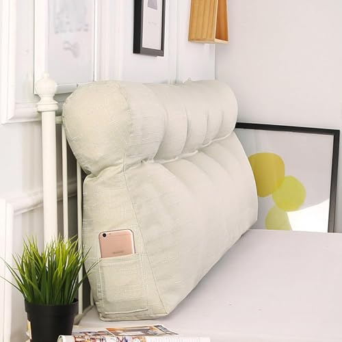 Sofakissen Polster Sofa Gepolstert Ruecken Kissen Für Couch Tagesbett Mit Abnehmbarem Bezug Rückenkissen Für Bett Zum Anlehnen Rückenlehne Lesekissen,03,90X50X15