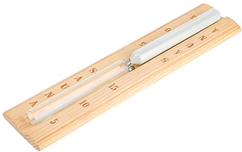 Minuterie de Sauna, Accessoires de Sauna, Horloge de Sauna, Sablier de 15 Minutes, Sablier, Compte à Rebours, Accessoire de Sauna en Bois, Sablier de 15 Minutes, Compte à Rebours