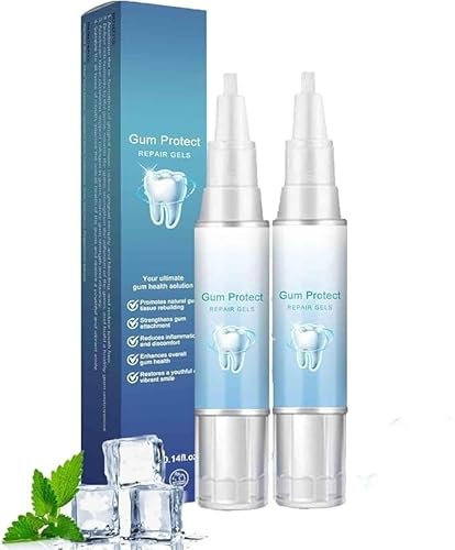 Neslemy Gum Shield Therapy Gels, Teeth Whitening Essence Pen, Neslemy Gum Gel,Gums Repair Gel,Deeply Cleaning Gums, Enhances Overall Gum Health (2 pcs)