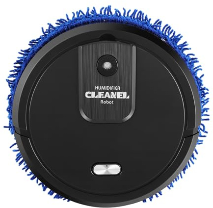 SYNCMH Robot pulitore automatico, robot bagnato e asciutto, lavavetri con salviettine umidificate e asciutte, funzione spray, ricarica USB, per pavimenti in legno, marmo e piastrellati