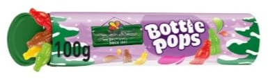 Bottle Pops Sweets Giant Tube 100g (Pack of 4) Indulgence in every bite, a moment of pure decadence For All Occasions Birthday,Christmas,Easter,New Year