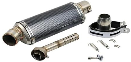 Motorrad Auspuff Mittelrohr Für CBR Für CRF230 Für CRF 230 51-mm-Motorradauspuff-Schalldämpferrohr-Verbinder Hinten Kurzer Adapter Megaphon(A2)