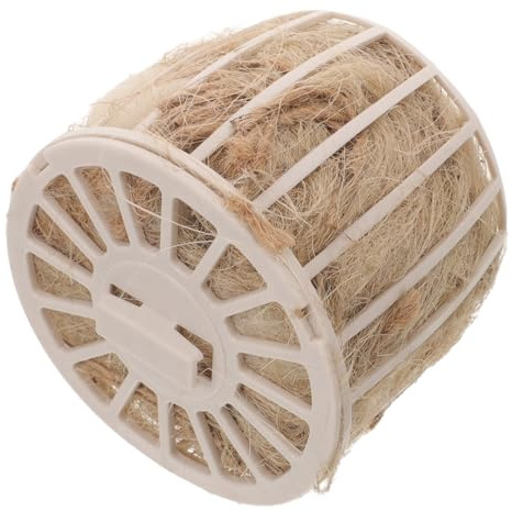 CRAFTHROU Nido de Cría para Aves de Plástico y Yute, Juguete para Jaula | Apto para y Distintas , Ofrece Entretenimiento y Estimulación Mental, Estructura Resistente para Mascotas