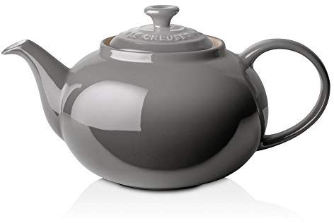 Le Creuset Stoneware Classic Teapot, 1.3 litres, Serves 3-4 Cups, Flint, 70702134440000