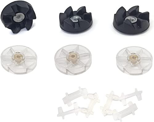 Zuikn Replacement Parts for NutriBullet Blender 600W 900W 1000W 1200W Series,Top Base Gear & Rubber Blade Gear with Shock Pad ,Blade Replacement Parts Compatible with NutriBullet blender