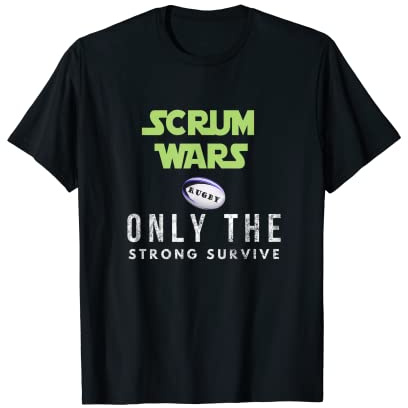 Fun Gift Scrum Wars - Maglietta da rugby, per adulti e bambini Maglietta