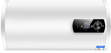 Electric Water Heater 2000W with Intelligent Digital Display, Wall Mounted Instant Hot Water Heater for Bath Shower (White, 80L)