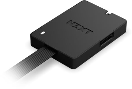 NZXT Hub de control – Controlador digital de iluminación RGB y velocidad de ventiladores PWM – Controla hasta 5 ventiladores PWM o 4 con marco simple – Controlado por el software CAM