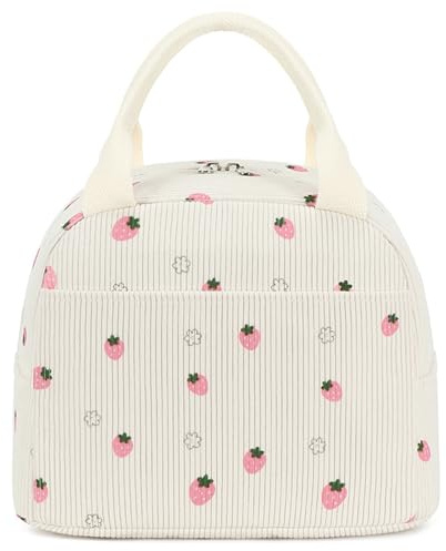 MAZELIKEHOOD Insulated Lunch Bags Strawberry Lunch Box Cooler Tote for Women for Work Picnic Travel
