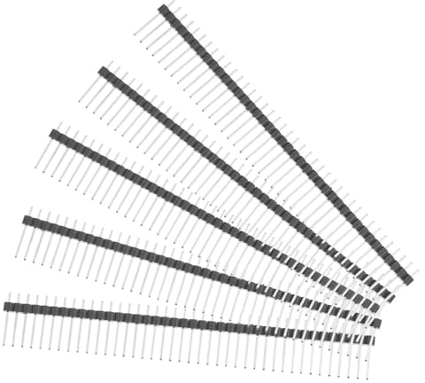 Alipis 30pcs Single Row Male Pin Header Connector 15mm Copper Gold-plated Pcb Header Strip for Breadboard and Industrial Electrical Applications